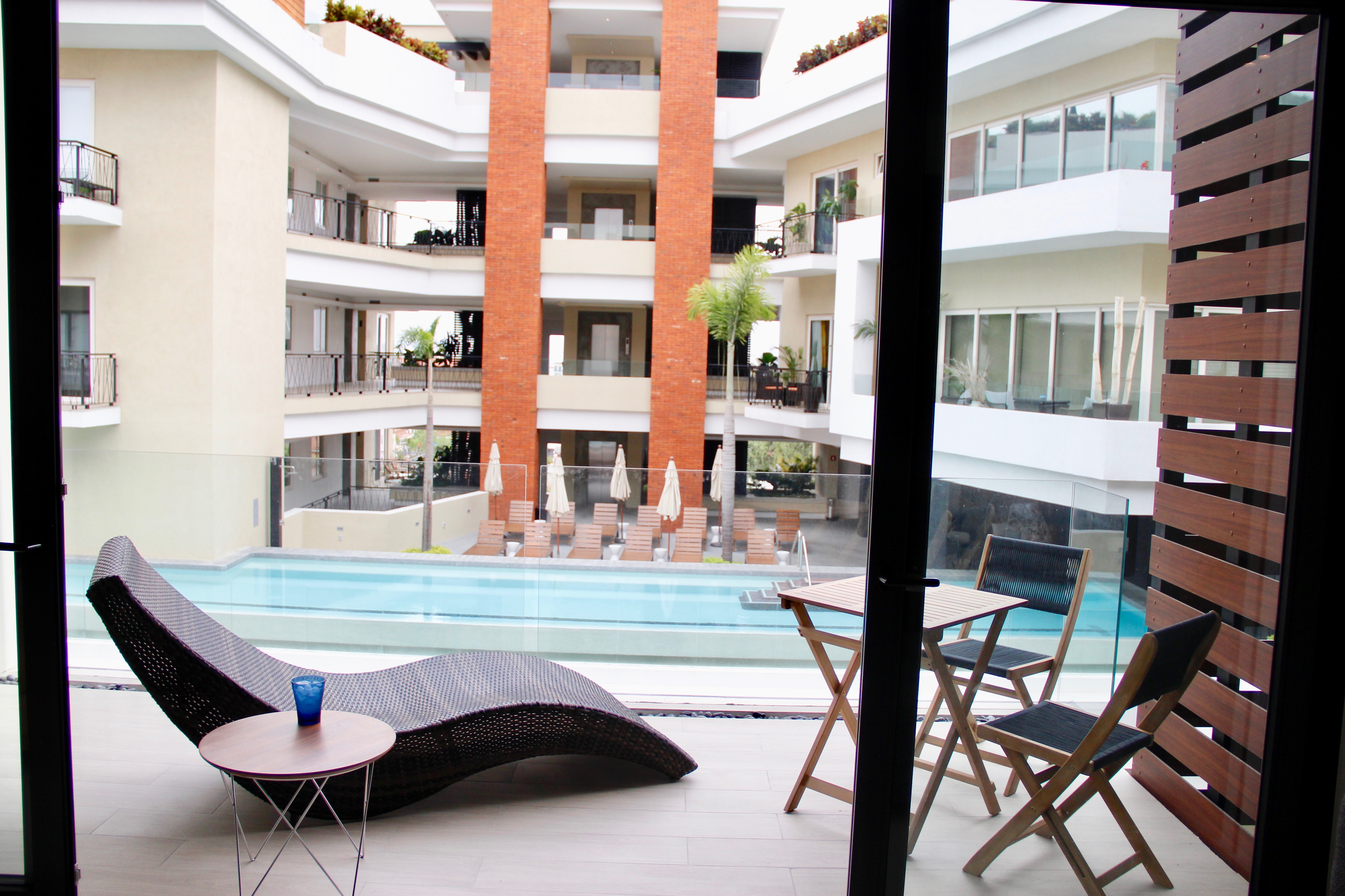 View from the private balcony